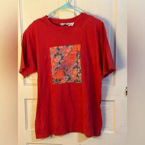 vintage red t-shirt branded as "GET!"  Size large